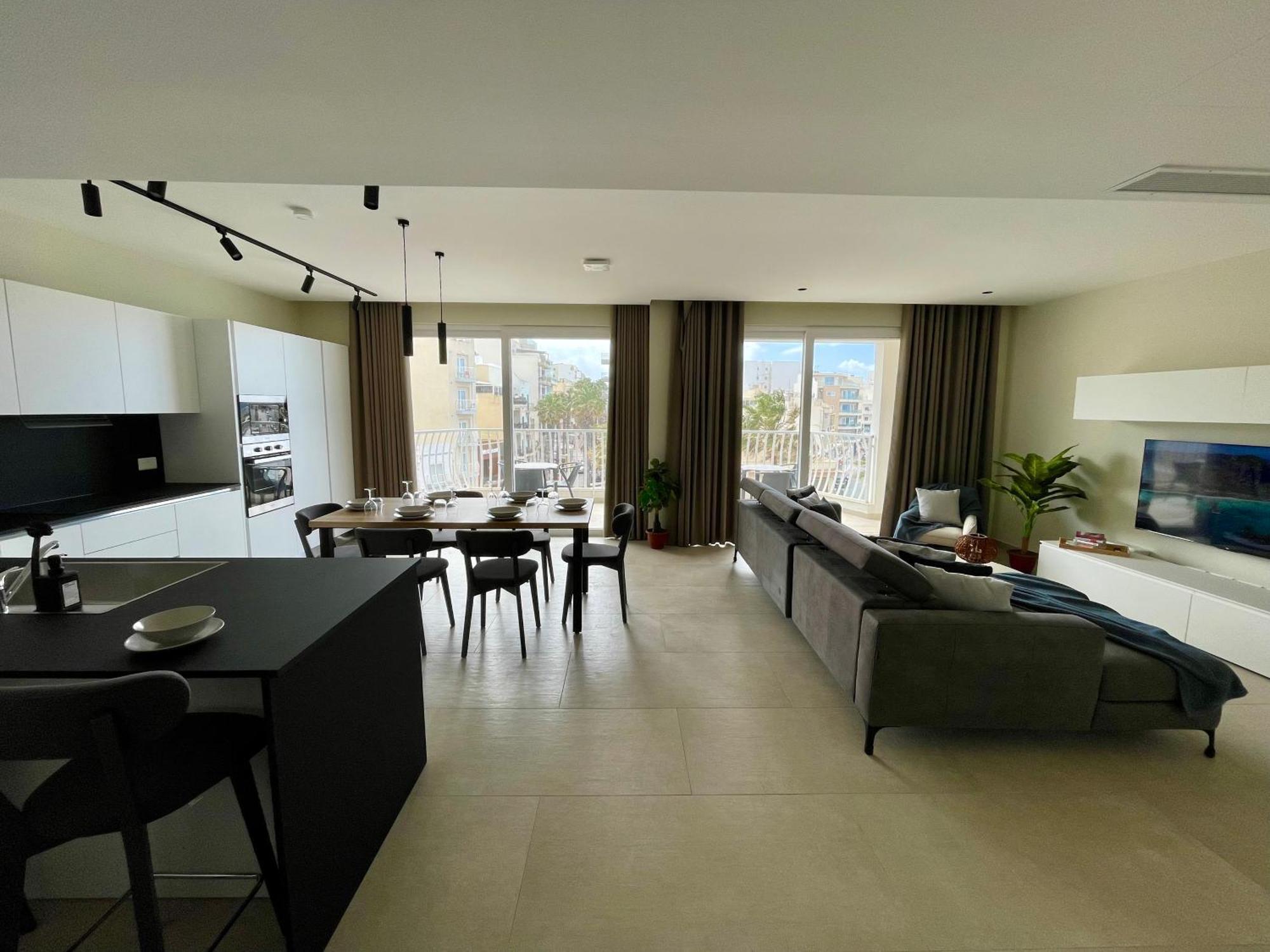 Bugibba Square Seafront Lux Apartments By Holi 세인트폴스베이 외부 사진