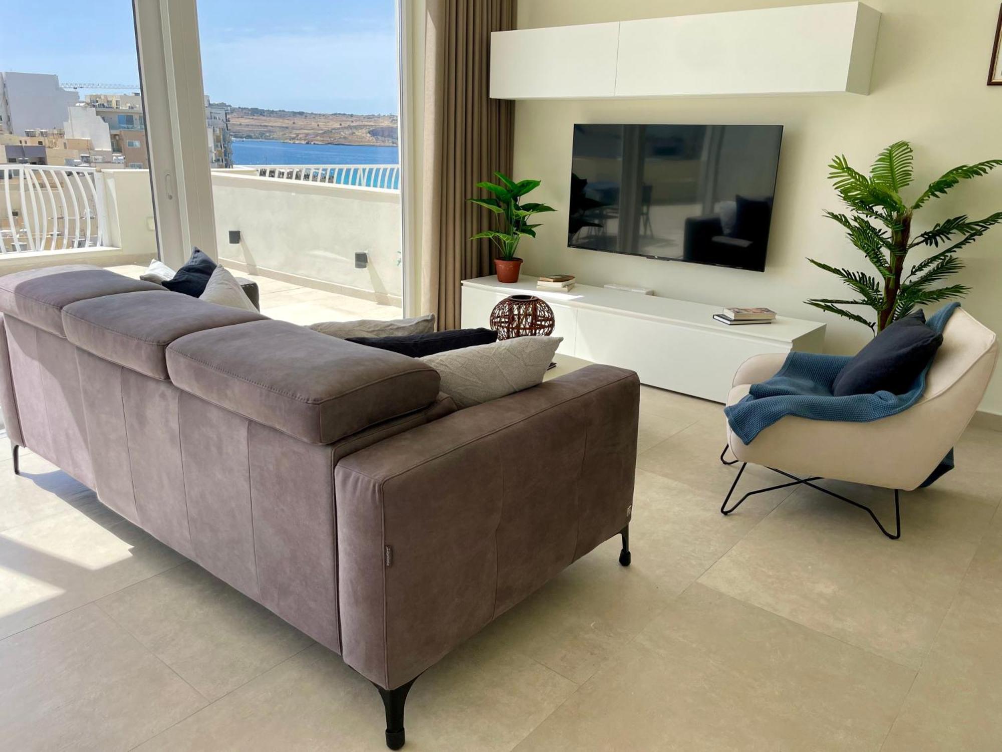 Bugibba Square Seafront Lux Apartments By Holi 세인트폴스베이 외부 사진