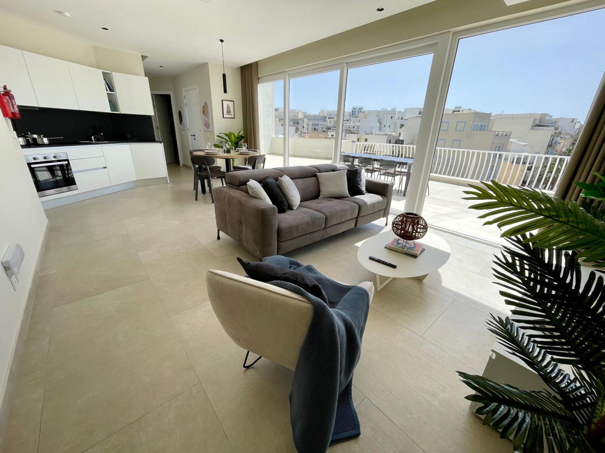 Bugibba Square Seafront Lux Apartments By Holi 세인트폴스베이 외부 사진